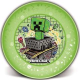 Minecraft műanyag lapos tányér QP3291