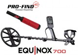 Minelab Equinox 700 fémdetektor 11" tekercs és ajándék Pro-Find 40 pinpointer (min-det-3720-0005-akc)