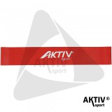 Mini band erősítő szalag 30 cm Aktivsport közepes piros