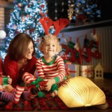 Mini összecsukható könyvlámpa USB töltéssel, olvasáshoz és utazáshoz