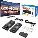Mini Tv játékkonzol retro tv játékok 620 játékkal, 2db pad-dal, AV kompozit csatlakozóval, Extreme, DT