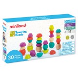 Miniland: Toronyépítő kavicsok egyensúlyozó játék, 30 db-os