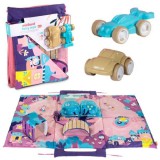 Miniland: Tündéres játszószőnyeg 3D elemekkel, 105 x 70 cm