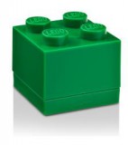 Minipudelko klocek LEGO® z 4 wypustkami (Dark Green) 40111734