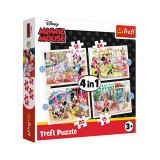 Minnie Egér és barátai 12,15,20,24db-os 4 az 1-ben puzzle - Trefl