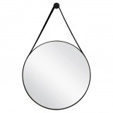 MINOTTI fi 70 LED tükör bőrszíjas alu kerettel