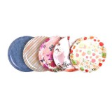 Mintás műanyag kerek tálca többféle változatban 32cm 265520