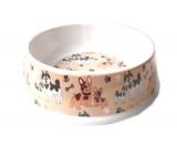 Mintás műanyag tál