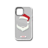 Mintás telefontok Mikulás iPhone 13 Pro YooUp fehér kerettel