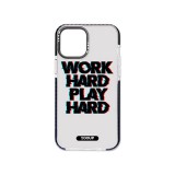 Mintás telefontok Work Hard iPhone 13 Pro YooUp fekete kerettel