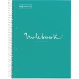 Miquelrius Emotions A4 PP 5x24 lapos türkiz kockás spirálfüzet