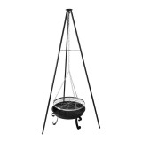 Mirpol Függesztett grillrács háromlábbal, tűzrakóval