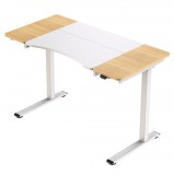 Mirpol HALDEN íróasztal elektromos magasságállítással, 120x60 cm fehér-burlywood