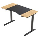 Mirpol HALDEN íróasztal elektromos magasságállítással, 120x60 cm fekete-burlywood