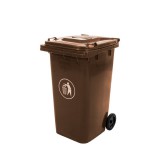 Mirpol Hulladéktároló 240L barna