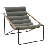 Mirpol Jurt kerti fotel, zöld-szürke