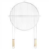 Mirpol Kerek grillrács fa fogantyúval 51 cm