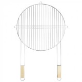 Mirpol Kerek grillrács fa fogantyúval 51 cm