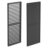 Mirpol LUXE Lamellás oldalpanel (R) 123x218cm 4 m-ig antracit
