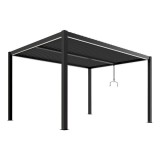 Mirpol LUXE pergola 4x4m antracit LED világítással