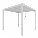 Mirpol LUXE pergola 4x4m fehér LED világítással