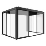 Mirpol LUXE S8 tolóajtók 370x218cm 4 m-ig antracit