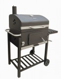 Mirpol MIR4525K faszenes grill kéményes fedéllel
