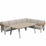 Mirpol Molto kerti sarokgarnitúra étkezőasztallal