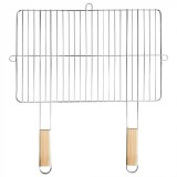 Mirpol Szögletes grillrács fa fogantyúval 57x51 cm