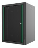 MIRSAN 20U fali rack szekrény 600x600mm hegesztett váz, fekete