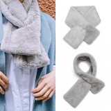 Miss Lulu Plüss női sál-szürke