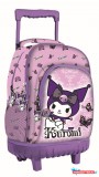 Mister Licence Hello Kitty Kuromi Purple prémium gurulós iskolatáska, táska 44 cm