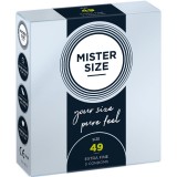 Mister size - prémium s méretű óvszer (49 mm, 3 db)