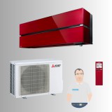 Mitsubishi Luxury Diamond MSZ/MUZ-LN50VGR rubint piros szett 5,0 kW