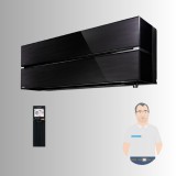 Mitsubishi Luxury Diamond multi beltéri tükrös fekete 3,4 kW