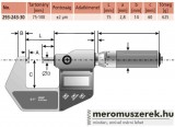 Mitutoyo Digimatic digitális metrikus mikrométer 75-100mm (293-243-30)