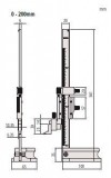 Mitutoyo Nóniuszos magasságmérő könnyített kivitel 0-200 mm 506-207