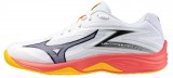 Mizuno Lightning Star Z7 Junior White/Coral/Citrus kézilabda cipő