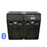 MK Audio DPX-10BT MT (v.3) 2x600W (10") aktív karaoke hangfal szett (MP3 + Bluetooth) +Állványhüvely
