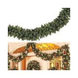 Mkerix Mesterséges zöld színű fenyő girland, ausztriai zöld fenyő ágakkal