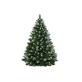 Mkerix Műfenyő havas ágvéggel, tobozzal díszitve - 180 cm