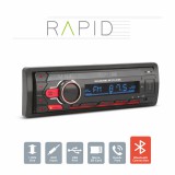 MNC Fejegység "Rapid" - 1 DIN - 4 x 50 W - BT - MP3 - AUX - SD - USB