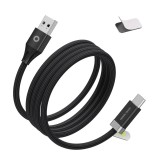 Mobile Origin 27W Magnetic StayCable USB-C to USB-A 1,5m Black MO-27WMS-CB6