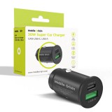 Mobile Origin 30W Super Car Charger CA19 - USB-C, USB-A Black MO-30WSCCH-CA19