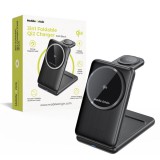 Mobile Origin 3in1 Foldable Qi2 Charger PW8 Black MO-FCH-PW8-BLK