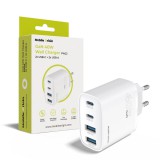 Mobile Origin 40W GaN Wall Charger PW22 2x USB-C+2x USB-A White MO-40WCH-PW22