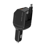 Mobile Origin 90W Car Charger CA22 USB-C + USB-A, 2x USB-C Cable Black MO-90CCH-CA22