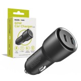 Mobile Origin Car Charger 60W 2 USB-C CA11 Black MO-CCH60W-CA11