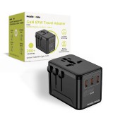 Mobile Origin GaN 67W Travel Adapter PW5 EU/UK/US/AUS, 3x USB-C + USB-A MO-TRA67-PW5