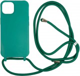 Mobile Origin Lanyard Case iPhone 14 Dark Green LYC-S-GRN-14